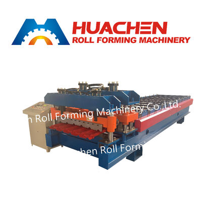 Aluminium Roofing Sheet Roll Forming Machine Mesin pembuatan ubin logam