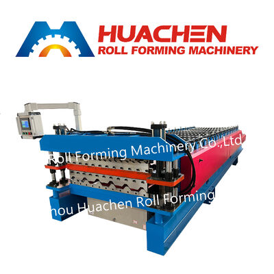 Panel atap Panel Produksi Mesin Roll Forming Machine Rol baja warna