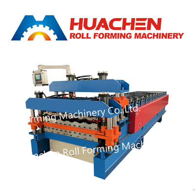 Mesin Membentuk Lembar Atap Trapezoidal Roll yang sepenuhnya otomatis untuk Panel Atap Logam