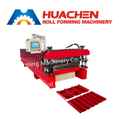 Mesin Membentuk Lembar Atap Trapezoidal Roll yang sepenuhnya otomatis untuk Panel Atap Logam