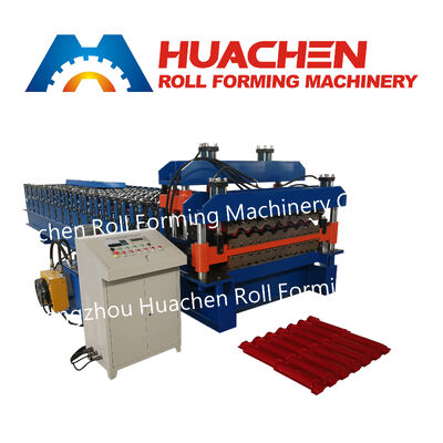 Hot Sale Tuff Rib Metal Roofing Making Machine dengan Pre-Cutter Max Rib AG Panel Roll Forming Machine