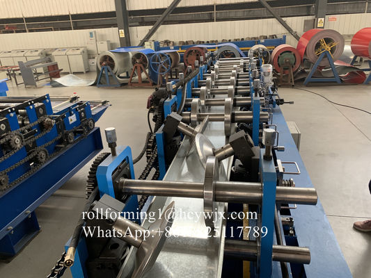 CR12 Cutter Chain Drive C Purlin Membentuk Mesin