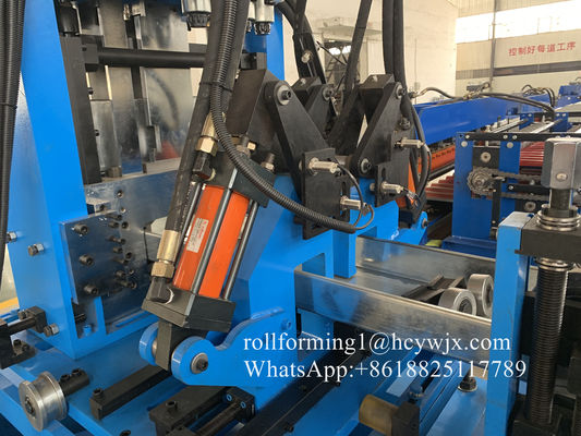 CR12 Cutter Chain Drive C Purlin Membentuk Mesin