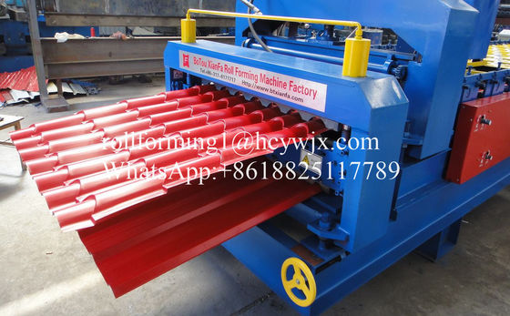 CR12 Drive Roofing Panel Double Layer Mesin Roll Forming