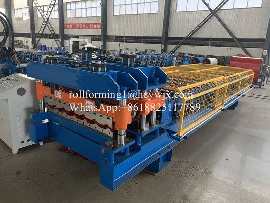 12 Baris Parsial Arc Glazed Tile Roll Forming Machine