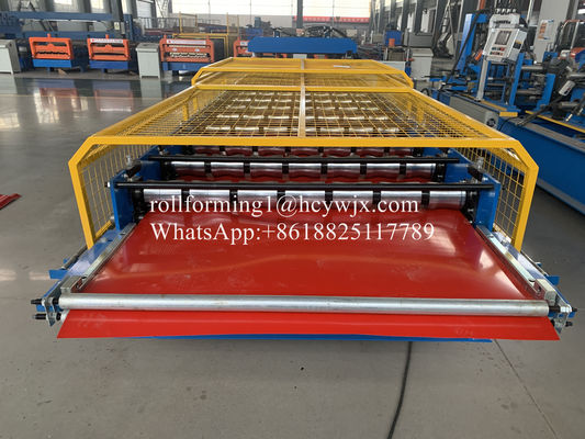 12 Baris Parsial Arc Glazed Tile Roll Forming Machine