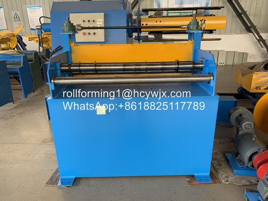 Slitting Line Hydraulic Recoiler Dengan Coil Car Tension Stand Scrap Winder Device