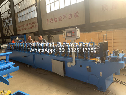 Baja Logam 1.5mm Slide Rail Roll Forming Machine Plc