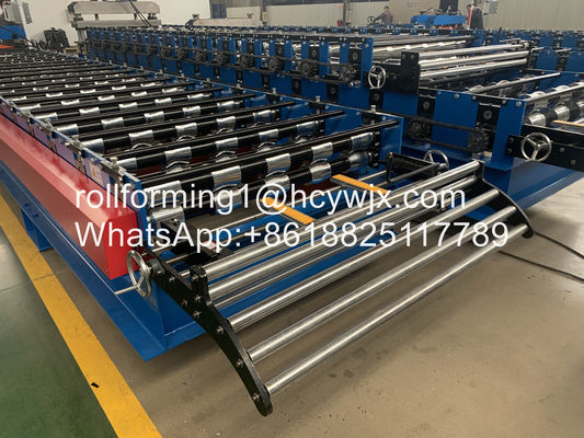 18 Baris Metal Roof Roll Forming Machine Cr12 1.00mm Presisi