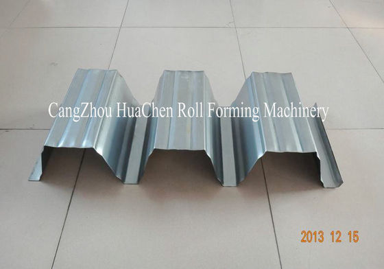 PLC Control Hydralic Cut Metal Deck Roll Forming Machine For 26 Roller Stations
