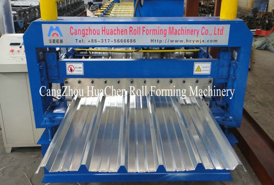3 Phase Trapezoid Roofing Sheet Roll Forming Machine For 1200mm
