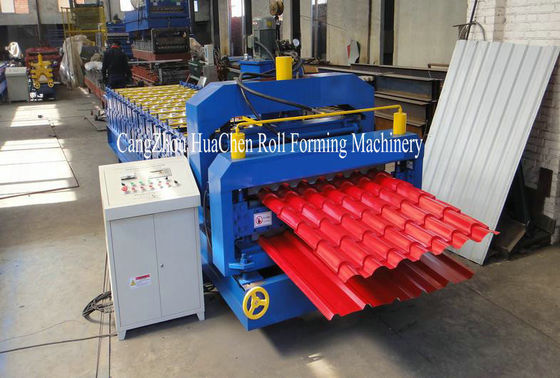 Mesin Pemotong Logam Hidrolik Roll Forming Lapisan Ganda Untuk Atap