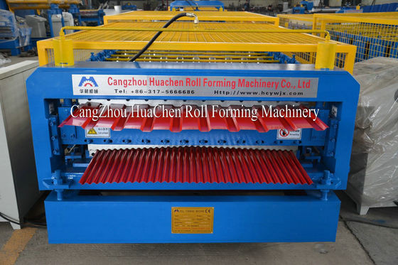 Minirib Double Layer Roll Forming Machine Untuk Atap Cladding