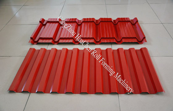 Kecepatan Pembentukan 8-12m / Min Double Layer Roll Forming Machine Shaft Diameter 76mm