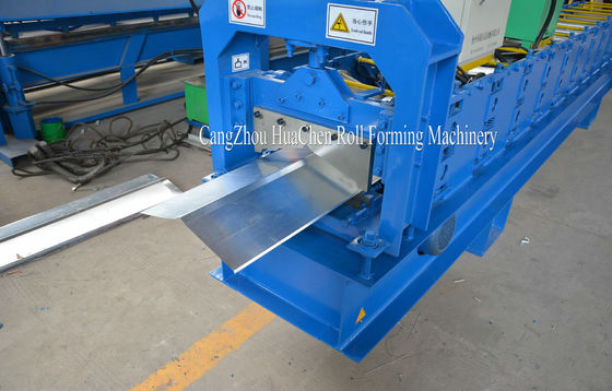 Galvanized Steel Ridge Cap Roll Forming Machine With 12 Rows rollers 45# steel
